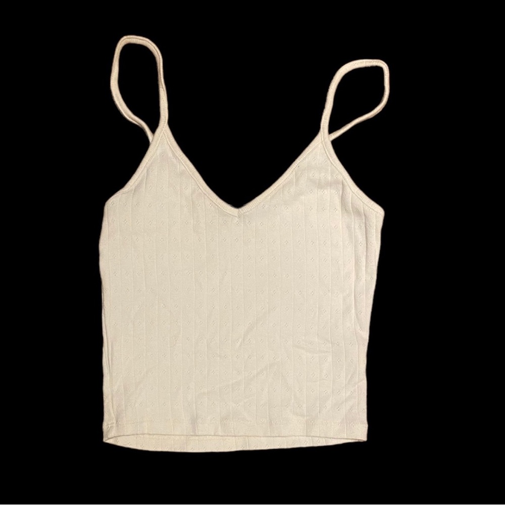 Cream/white tank top